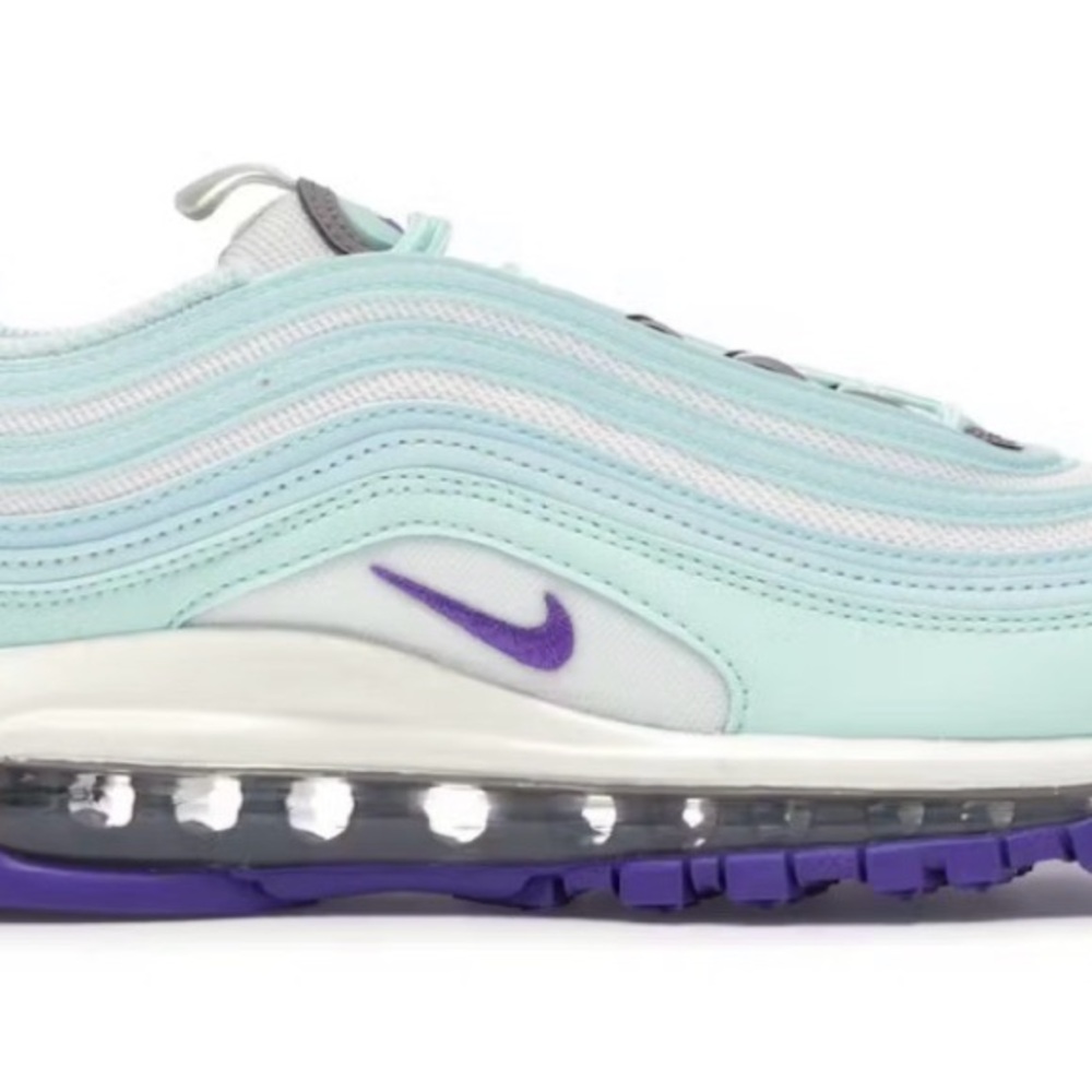 Nike Air Max 97 Sneakers in Mint and Purple